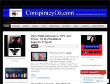 Tablet Screenshot of conspiracyoz.com